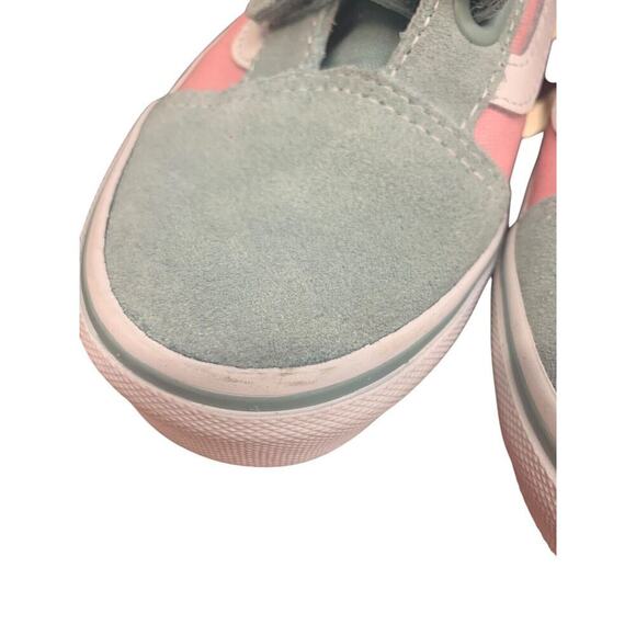 Vans Old Skool V Kids Two Tone Gray/pink Sz 2 Us Kids - Picture 9 of 9